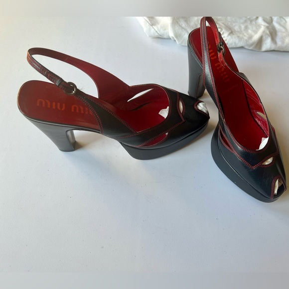 MIU MIU platforms black size EU41, US 10-10.5 - Picture 13 of 15